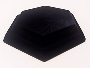 base trofeu hexagonal preto